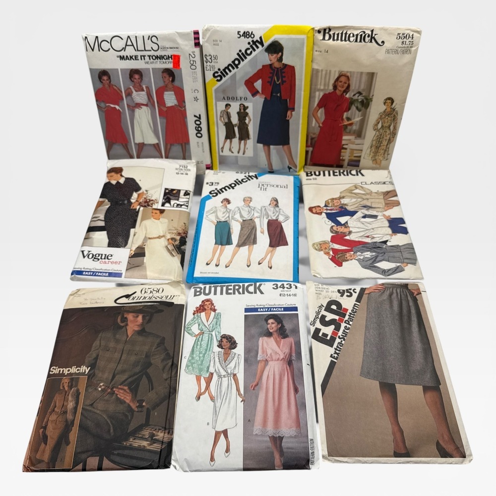 Vtg Vogue McCall Butterick Simplicity Sewing Patterns 52 Lot Womens 70's 80's - Picture 7 of 8